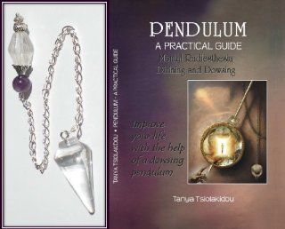 Healing Crystal Gemstone 7 Chakra Sodalite Dowsing Pendulum & Amethyst Crystal Pendulum with Book : Other Products : Everything Else