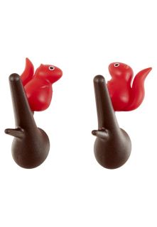 Qualy   SQUIRREL PACK OF 2   Hook   red