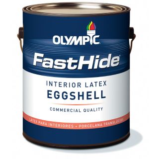 FastHide 1 Gallon Interior Eggshell Off White Latex Base Paint