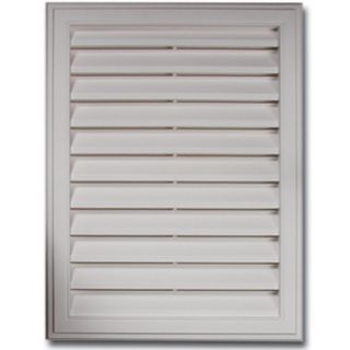 Severe Weather White Plastic Gable Vent (Fits Opening: 18X24 in; Actual: 20X26 in)