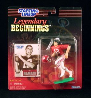 JOE NAMATH / UNIVERSITY OF ALABAMA CRIMSON TIDE * 1998 TIMELESS LEGENDS LEGENDARY BEGINNINGS Kenner NFL Starting Lineup & Exclusive Collector Trading Card: Toys & Games