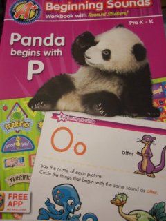 A+ Educational Workbooks ~ Beginning Sounds: Panda Begins with P (Grade Pre K K) (Free Educational App Download): Toys & Games