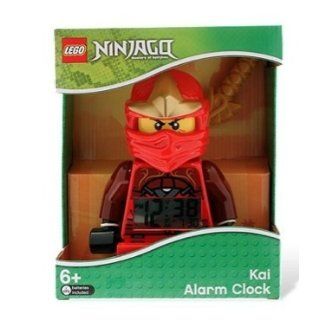 Lego Year 2011 Ninjago "Masters of Spinjitzu" Animated Series 9 Inch Tall Figure Alarm Clock Set# 9003097   KAI with Backlight Display, Moving Arms and Legs Plus "Golden" Sword: Toys & Games