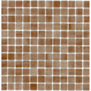 Elida Ceramica Recycled Moca Glass Mosaic Square Indoor/Outdoor Wall Tile (Common: 12 in x 12 in; Actual: 12.5 in x 12.5 in)