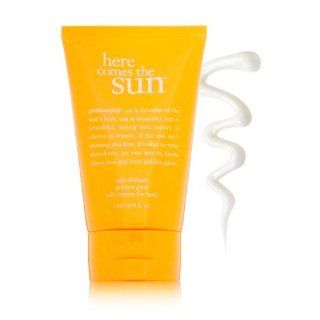 Philosophy Here Comes The Sun Age Defense Golden Glow Self Tanner for Body, 4 Ounce  Sunscreens And Tanning Products  Beauty