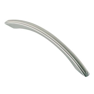 Siro Designs 3 3/4 in Center to Center Bright Chrome/Brushed Nickel Polaris Arched Cabinet Pull