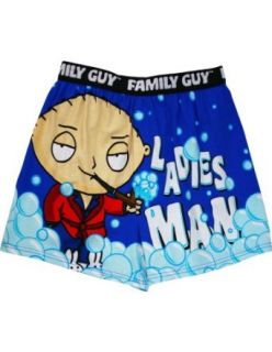 Briefly Stated Men's Family Guy Boxer, Multi, Small: Clothing