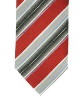 Geoffrey Beene A Awning Stripe Tie Red/Grey/Silver at  Mens Clothing store: Neckties