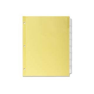 Kleer Fax, Inc. Products   Insertable Indexes, 3 Hole Punched, 8 Tabs, 11"x8 1/2", Clear   Sold as 1 ST   Insertable index dividers feature clear Mylar reinforcement for extra durability. Three hole punched design fits standard size, three ring b