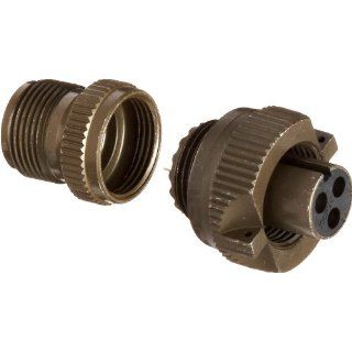Amphenol Industrial CS3106A 10SL 3S Circular Connector Socket General Duty Non Environmental Threaded Coupling Solder Termination Straight Plug 10SL 3 Insert Arrangement 10SL Shell Size 3 Contacts: Electronic Component Cylindrical Connectors: Industrial &a