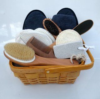 Spa Kit, Spa Bath Basket Pamper Your Soul:Deluxe Natural Bath & Beauty Spa Basket   Bath & Body Invigoration, Deluxe Natural Bath & Beauty Spa Basket, Comes With Gorgeous Super Rich Re Useable Rectangle Basket (Size At 10" Wide x 8.5"