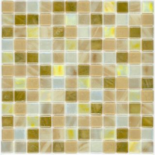 Elida Ceramica Recycled Autumn Glass Mosaic Square Indoor/Outdoor Wall Tile (Common: 12 in x 12 in; Actual: 12.5 in x 12.5 in)
