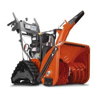 Husqvarna 414 cc 27 in Two Stage Electric Start Gas Snow Blower with Heated Handles and Headlight