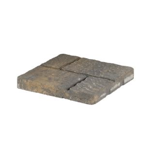 allen + roth Cassay Tan Charcoal Four Cobble Patio Stone (Common 16 in x 16 in; Actual 15.7 in H x 15.7 in L)