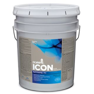 Olympic 580 fl oz Exterior Flat White Latex Base Paint with Mildew Resistant Finish