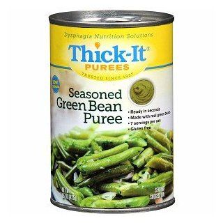 Thick It Puree: Seasoned Green Beans, Size:(1 case: 12 x 15 oz. cans): Health & Personal Care