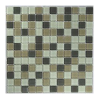 EPOCH Architectural Surfaces 5 Pack Oceanz Greens Glass Mosaic Square Wall Tile (Common: 12 in x 12 in; Actual: 11.45 in x 11.45 in)
