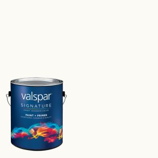 Creative Ideas for Color by Valspar 128.07 fl oz Interior Matte Snowcap White Latex Base Paint and Primer in One with Mildew Resistant Finish