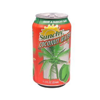 Sunchy Coconut Water Can 11.5 OZ : Energy Drinks : Grocery & Gourmet Food