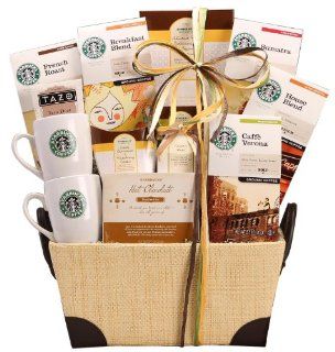 Wine Country Gift Baskets Starbucks Tazo Tea For Two : Gourmet Coffee Gifts : Grocery & Gourmet Food