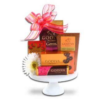 Organic Stores Gift Baskets Pedestal Containing Godiva Chocolate  Gourmet Chocolate Gifts  Grocery & Gourmet Food