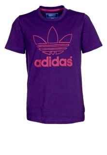 adidas Originals   TREFOIL   Print T shirt   purple