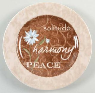 Casa Moda Earthly Inspirations Salad Plate, Fine China Dinnerware   Flower And W