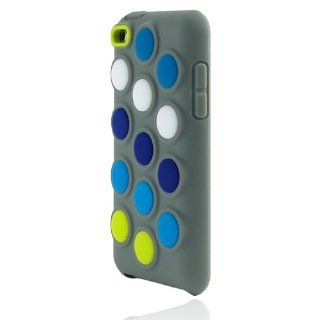 Incipio Dotties Silicone Case for iPod Touch 4G (Gray) : MP3 Players & Accessories