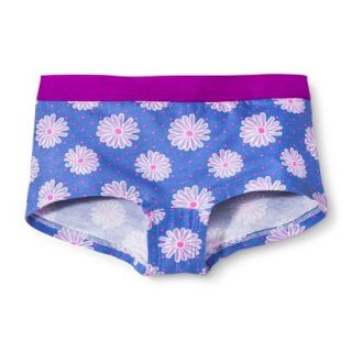 Xhilaration Girls Floral Boy Short   Blue 16