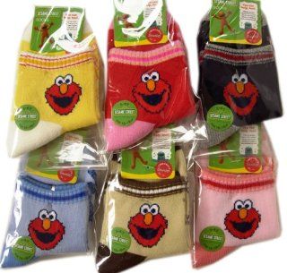 Sesame Street Elmo Socks x 3 pair Set  Infant And Toddler Socks  Baby