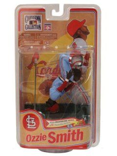 McFarlane Toys MLB Cooperstown Series 8 Action Figure Ozzie Smith (St. Louis Cardinals) Powder Blue Uniform Bronze Collector Level Chase: Toys & Games