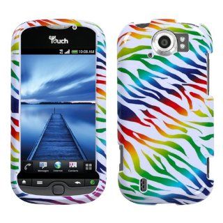 Hard Plastic Snap on Cover Fits HTC Mytouch 4G Slide Colorful Zebra Plus A Free LCD Screen Protector T Mobile (does not fit HTC Mytouch 3G or HTC Mytouch 3G Slide or HTC Mytouch 4G): Cell Phones & Accessories