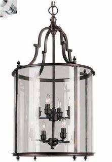 Trans Globe 8703 PC Eight Light Pendant, Polished Chrome Finish   Ceiling Pendant Fixtures