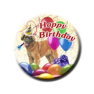 Leonberger Happy Birthday Pin Badge: Everything Else