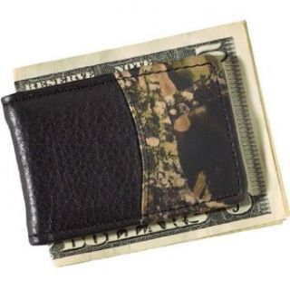 Legendary Whitetails Men's Mossy Oak Black Leather Money Clip Black one size at  Mens Clothing store: Wallets