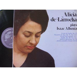 ALICIA DE LARROCHA PLAYS ALBENIZ   CANTOS DE ESPANA   ETC: Music
