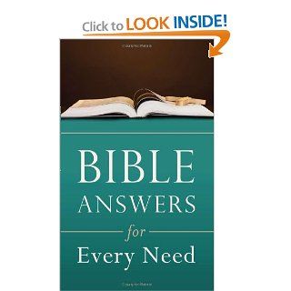 BIBLE ANSWERS FOR EVERY NEED (Inspirational Book Bargains): Clarence Blasier: 9781616269616: Books