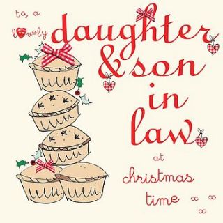 daughter and son in law christmas card by laura sherratt designs