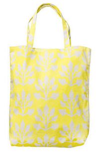 mozi flannel flower tote bag by anna&sally