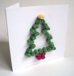 felt tree christmas card by high fibre