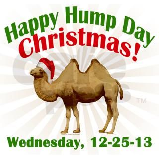 Funny Christmas Camel Hump Day Sticker by cutetshirtsgift