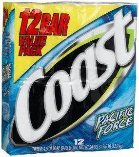Coast Bar Soap 12 Pack, Pacific Force, 4 Ounce Bars (Pack of 3) : Bath Soaps : Beauty
