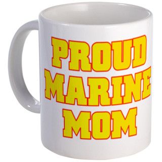 Proud Marine Mom Mug by TheDesignWheel