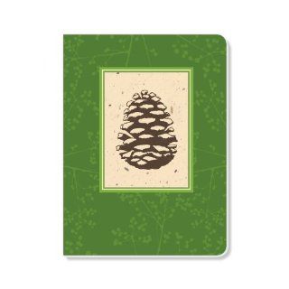 ECOeverywhere Pine Cone Fancy Journal, 160 Pages, 7.625 x 5.625 Inches, Multicolored (jr18169) : Hardcover Executive Notebooks : Office Products