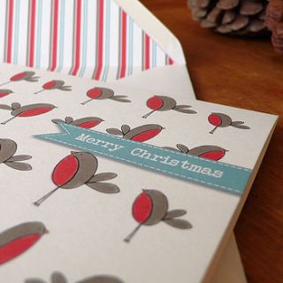 robins christmas cards and tags by gooseberrymoon