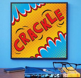 'crackle' pop art print by coconutgrass