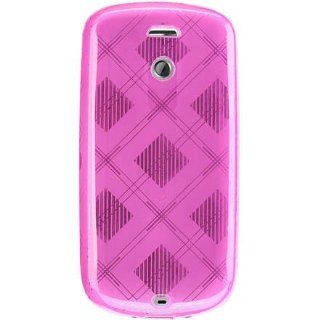 Hot Pink Checker Gel Skin for T Mobile HTC Google G2 / MyTouch 3G Protector Case: Cell Phones & Accessories