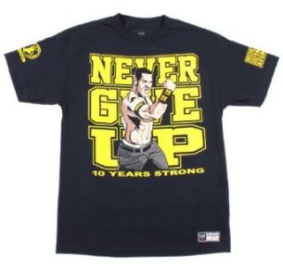 WWE John Cena Never Give Up T Shirt 2XL Size : XX Large: Movie And Tv Fan T Shirts: Clothing
