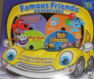 Famous Friends Adventures   Clifford the Big Red Dog: Thinking Adventures, Blue's Clues: Blue's Birthday, Putt Putt Saves the Zoo, and Bob the Builder: Can We Fix It?: Software