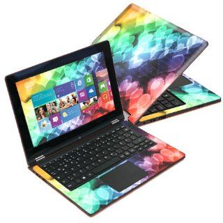 MightySkins Protective Skin Decal Cover for Lenovo IdeaPad Yoga 11 Ultrabook 11.6" screen Sticker Skins Colorful Hearts: Computers & Accessories